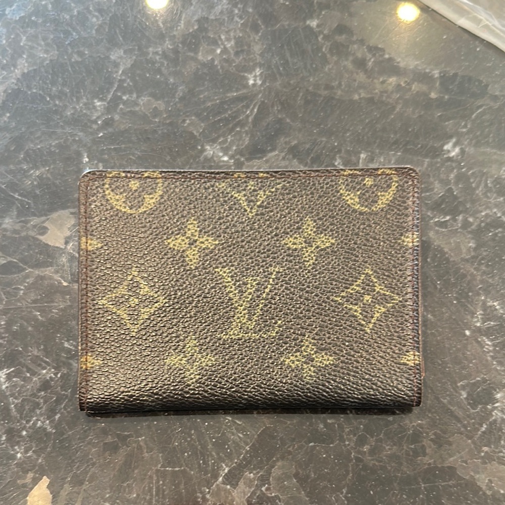 Louis Vuitton Brown and Gold Monogram Wallet